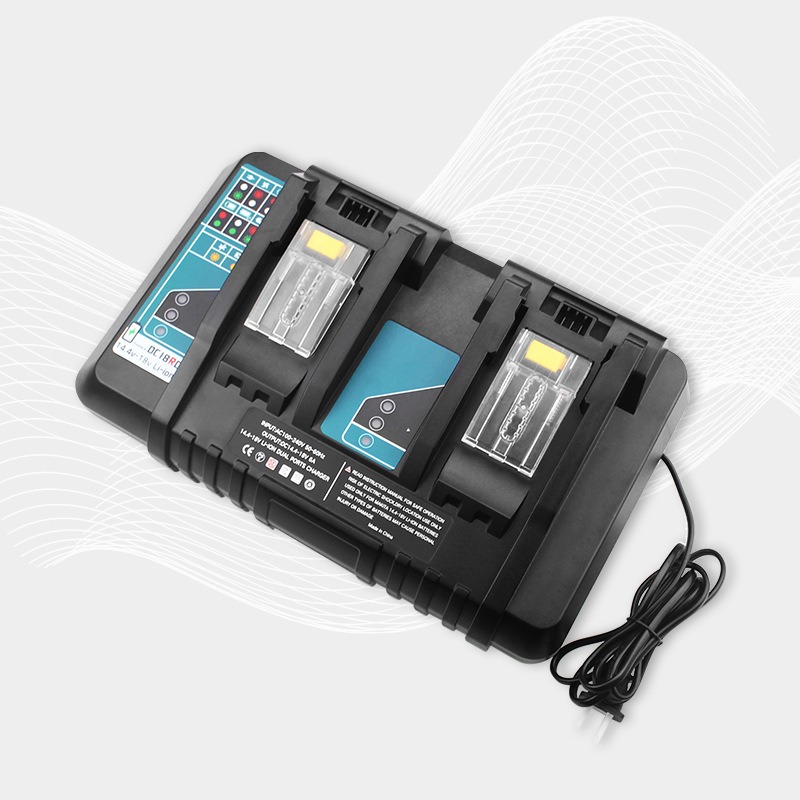 Power Tools Toolstation - Dual-port Fast Charger Portable Lithium Battery