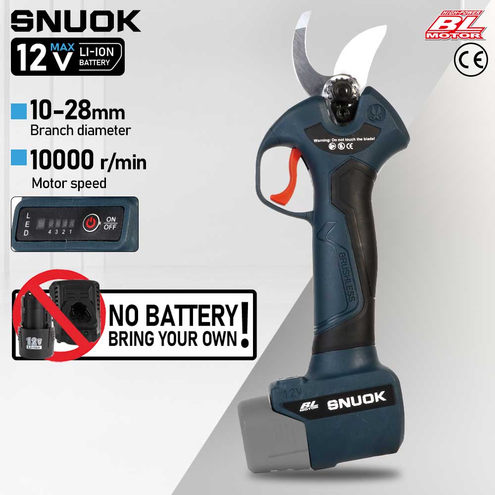 Power Tools Universal Battery - SNUOK 12V Brushless Electric Pruning Shears