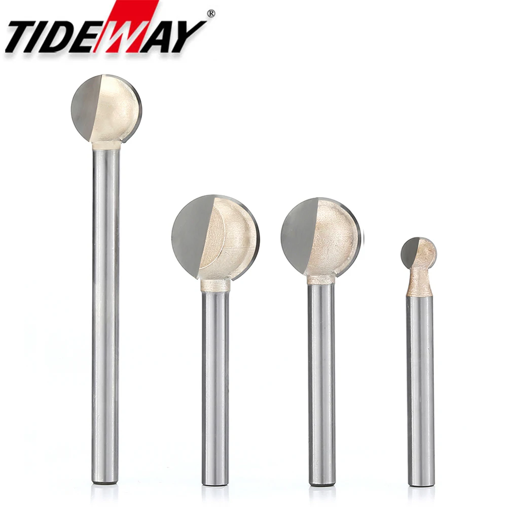 Router Trim Base - Tideway 3mm 6mm Shank Ball Nose
