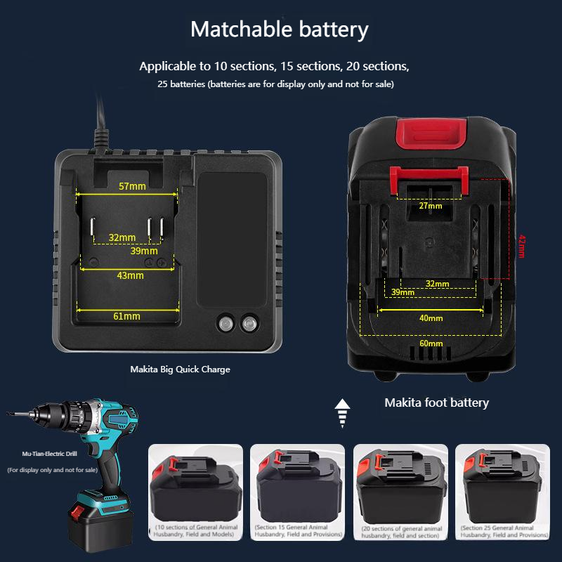 EU US 18V 21V Charger For Maki - огляд і ціна Power Tools Aeg