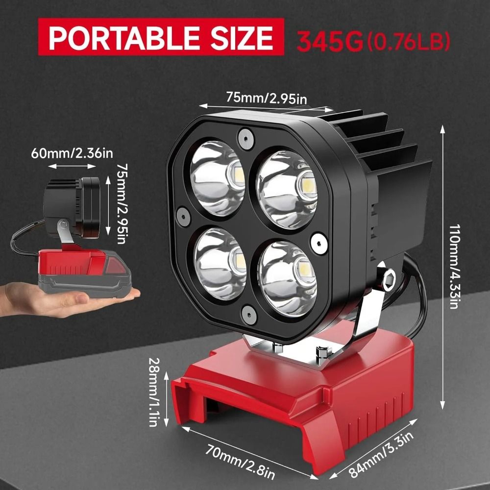 6500K, 6000LM Job Site Lightin - огляд і ціна Power Tools For Construction
