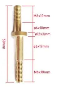 10pcs Copper Shaft 6*6*58MM,Of - огляд і ціна Power Tools Manufacturers In China