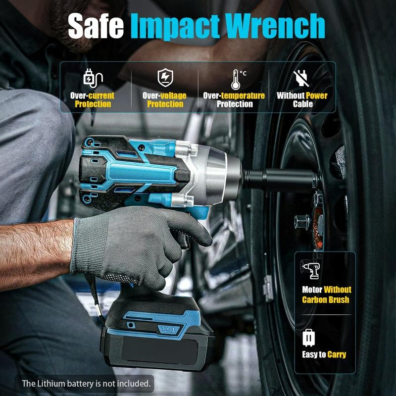 Cordless Impact Wrench Set, El - огляд і ціна Power Tools Universal Battery
