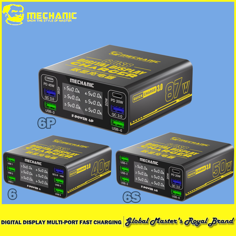 MECHANIC 6-Port USB fast charg - огляд і ціна Power Tools Toolstation