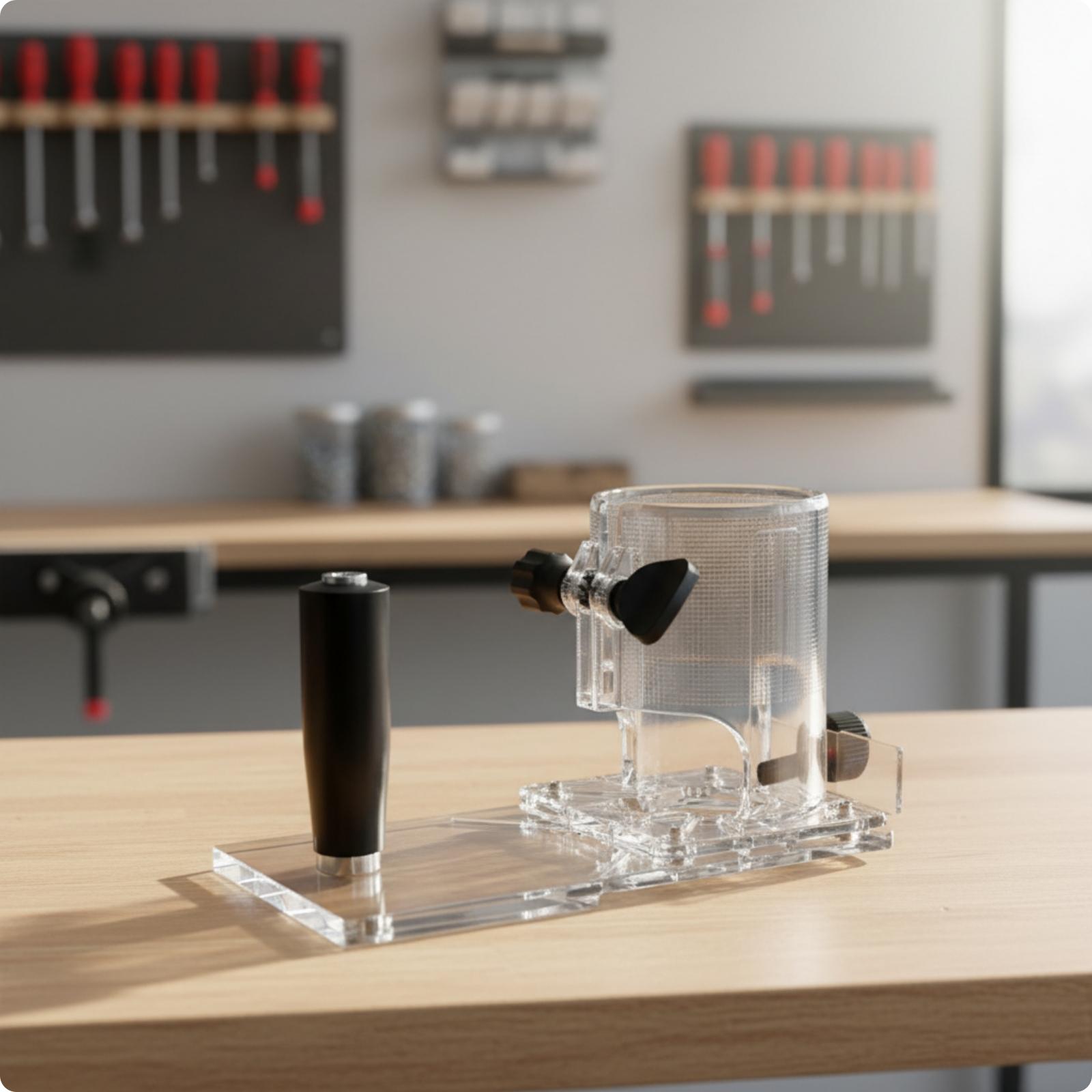 Clear Acrylic Router Base Plat - огляд і ціна Router Trim Base